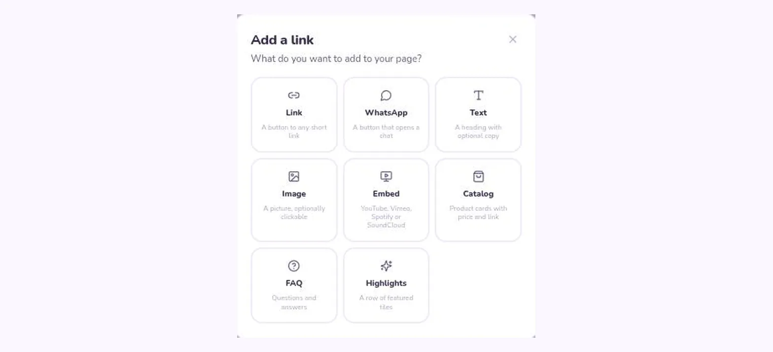 Reordering the content blocks of a bio page